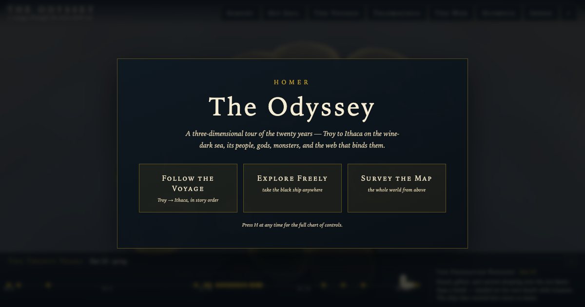 Screenshot of the Odyssey 3D Tour demo