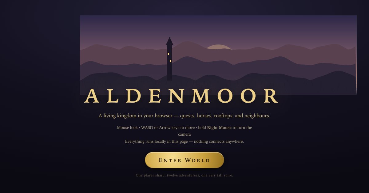 Screenshot of the Open World Mmorpg demo