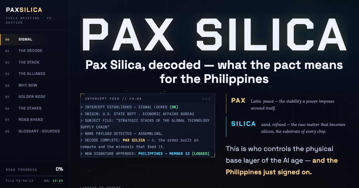 Screenshot of the Pax Silica Explainer demo