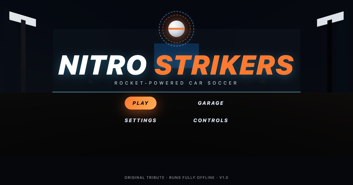 Screenshot of the Rocket League demo
