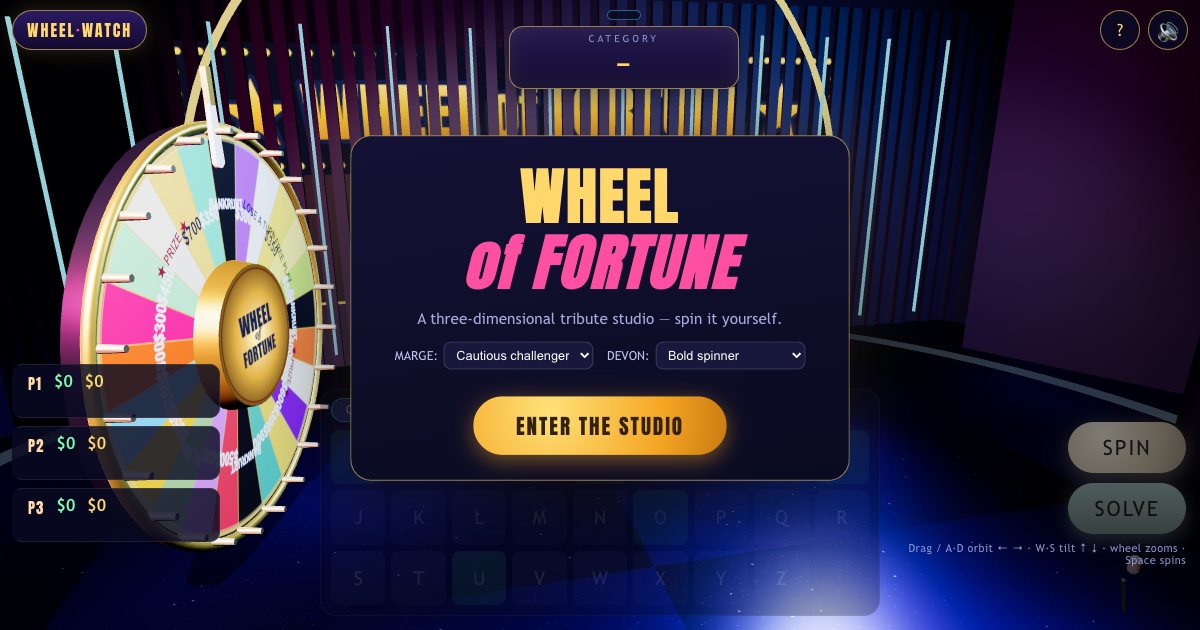 Screenshot of the Wheel Of Fortune demo