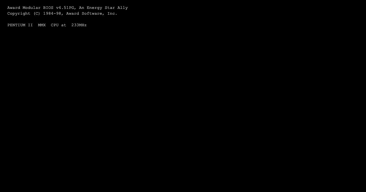 Screenshot of the Windows 98 demo